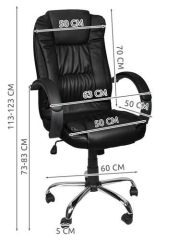 Kancelářské křeslo eko kůže - černé MALATEC 8983