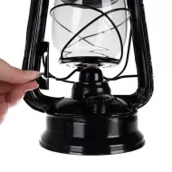 Petrolejová lampa 24 cm černá ISO 20683