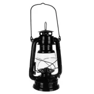 Petrolejová lampa 24 cm černá ISO 20683