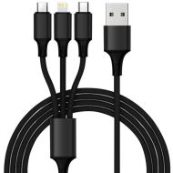 Nabíječka do auta, 4 konektory USB, Quick Charge + kabel MicroUSB, Lighting, USB-TYP C  Xtrobb 19907