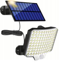 Solární venkovní 106 LED COB osvětlení, IP65, pohybový senzor