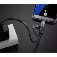 Adaptér OTG Micro USB 2.0 USB Type-C se šňůrkou Izoxis 18933