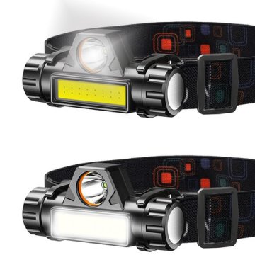 Čelovka LED COB 4v1 - čelovka s magnetem